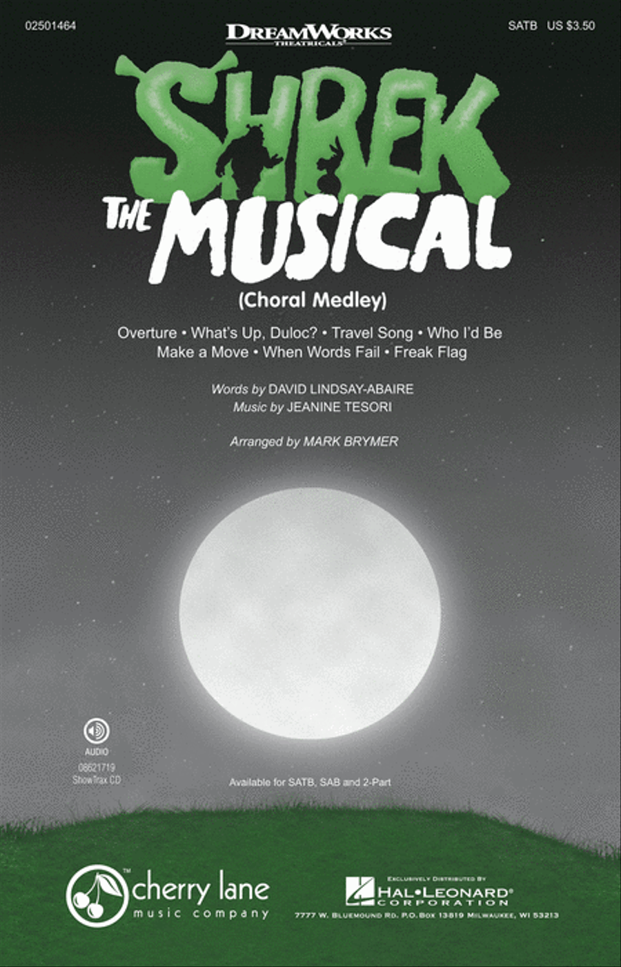 Book cover for Shrek: The Musical (Choral Medley)