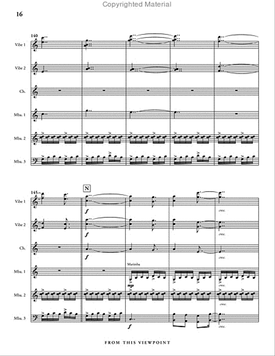 From this Viewpoint Percussion Ensemble scores gallery preview page 17