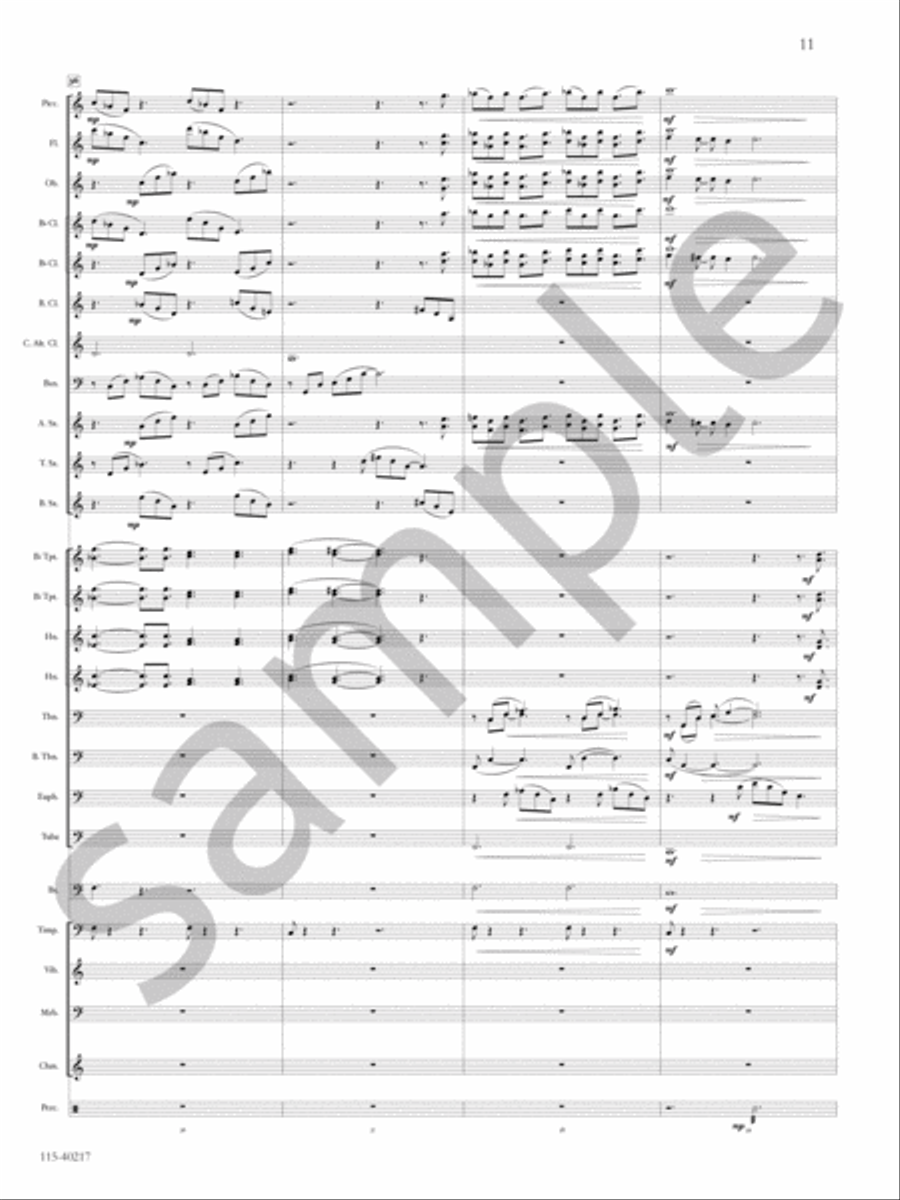 Barcarolle Concert Band scores gallery preview page 12