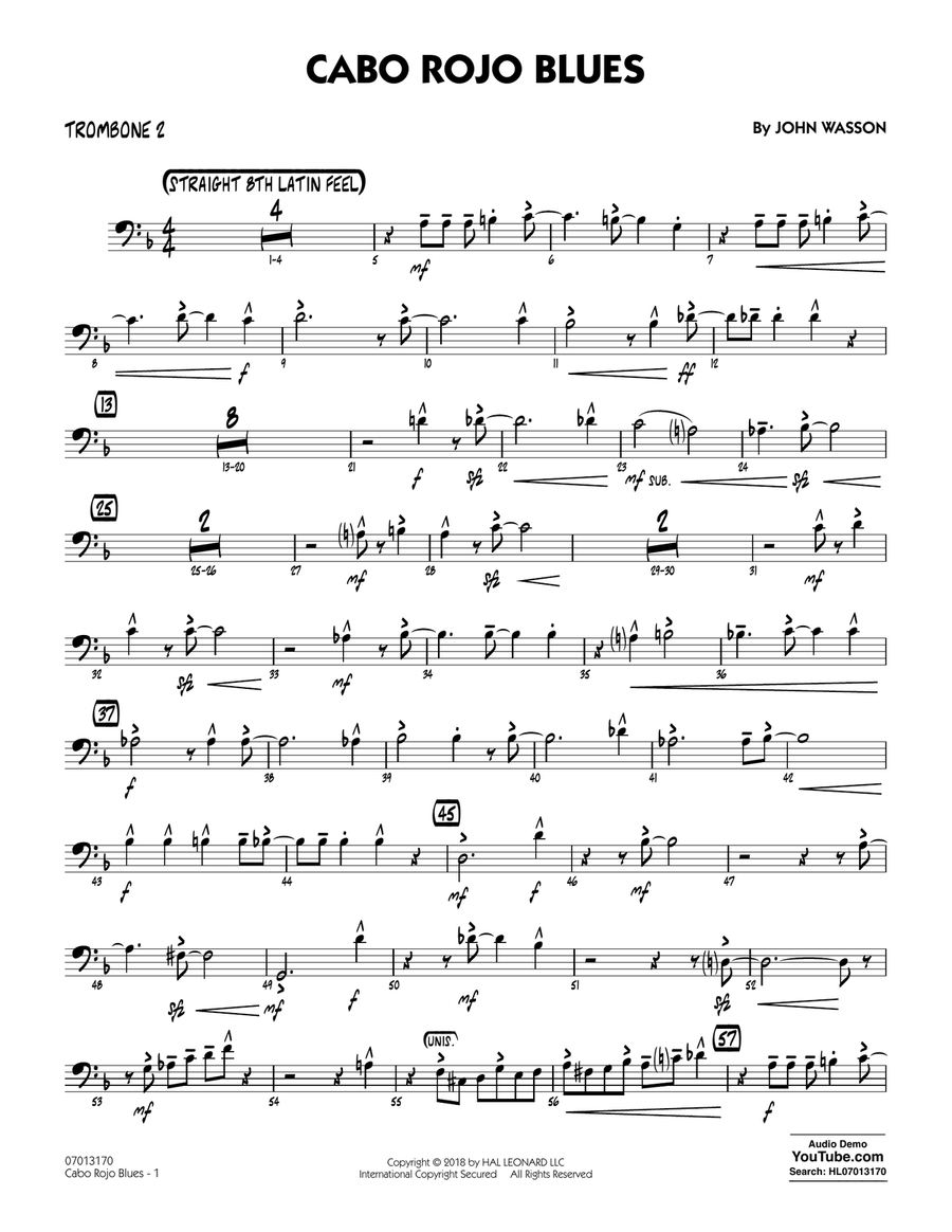 Cabo Rojo Blues - Trombone 2