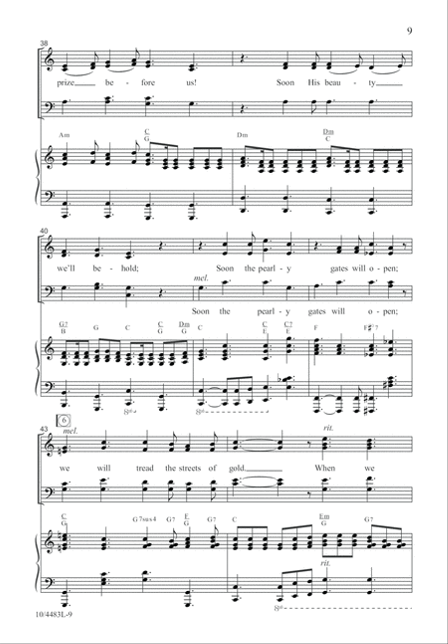 When We All Get to Heaven 4-Part scores gallery preview page 9