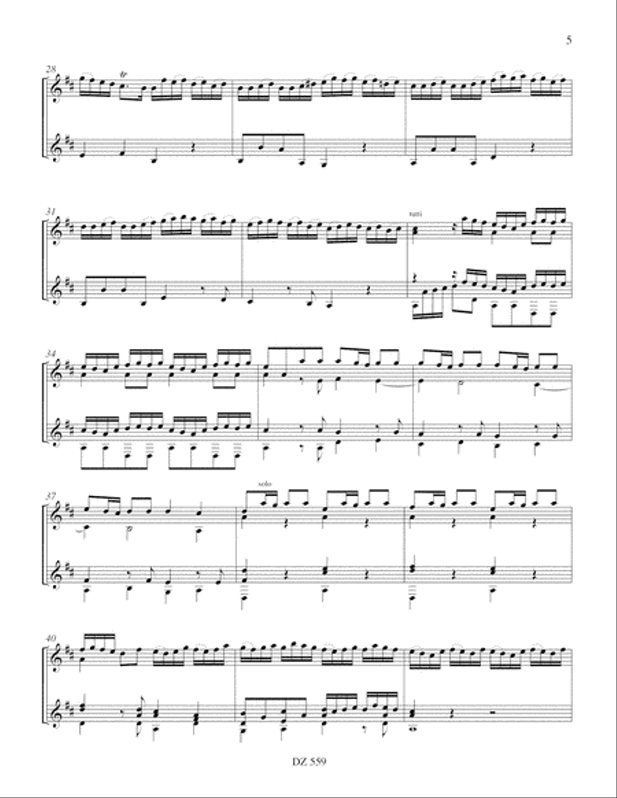 L'Estro Armonico, Concerto no 9, RV 230 Classical Guitar scores gallery preview page 5