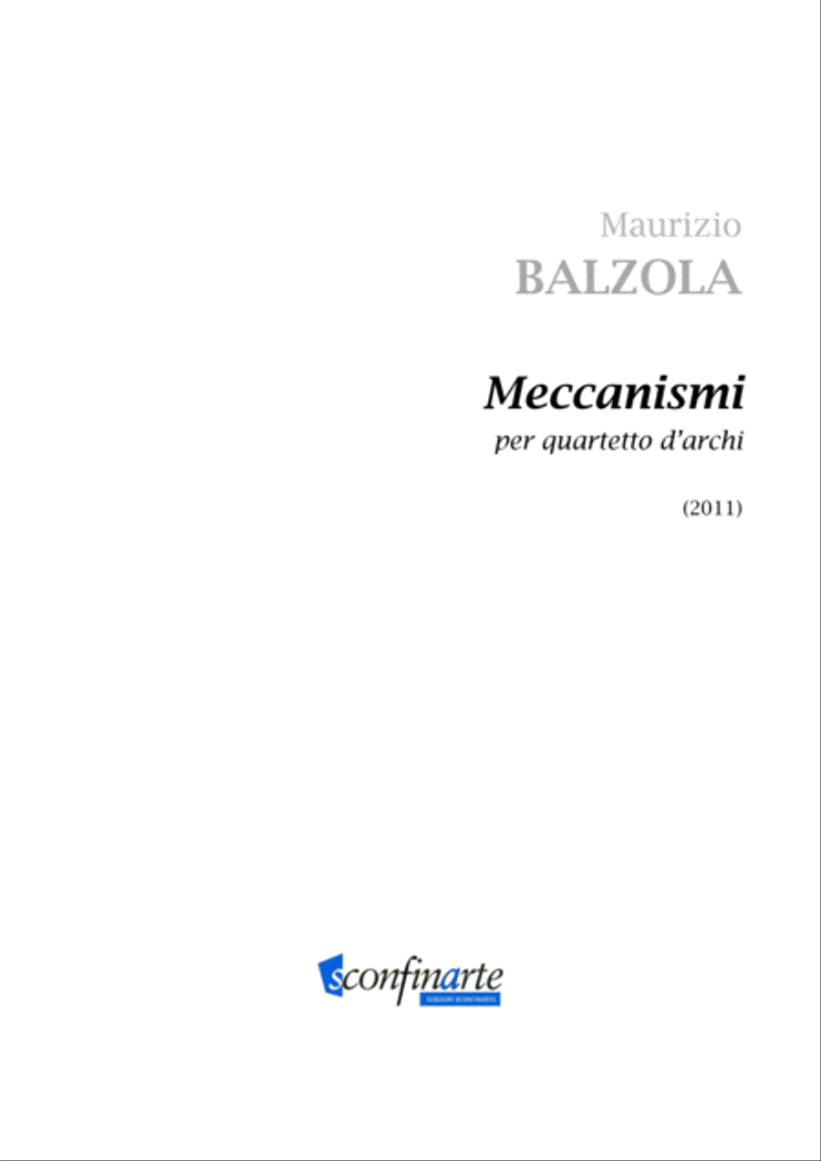 Maurizio Balzola: MECCANISMI (ES-20-013)