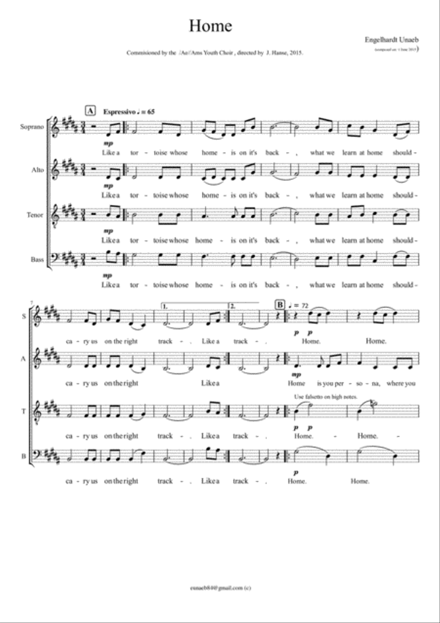 Home Home 4-Part scores gallery preview page 1