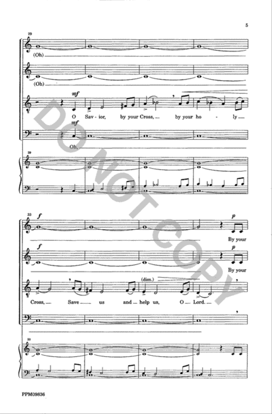 We Adore You O Christ 4-Part scores gallery preview page 6