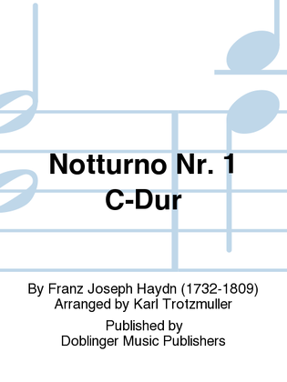 Book cover for Notturno Nr. 1 C-Dur