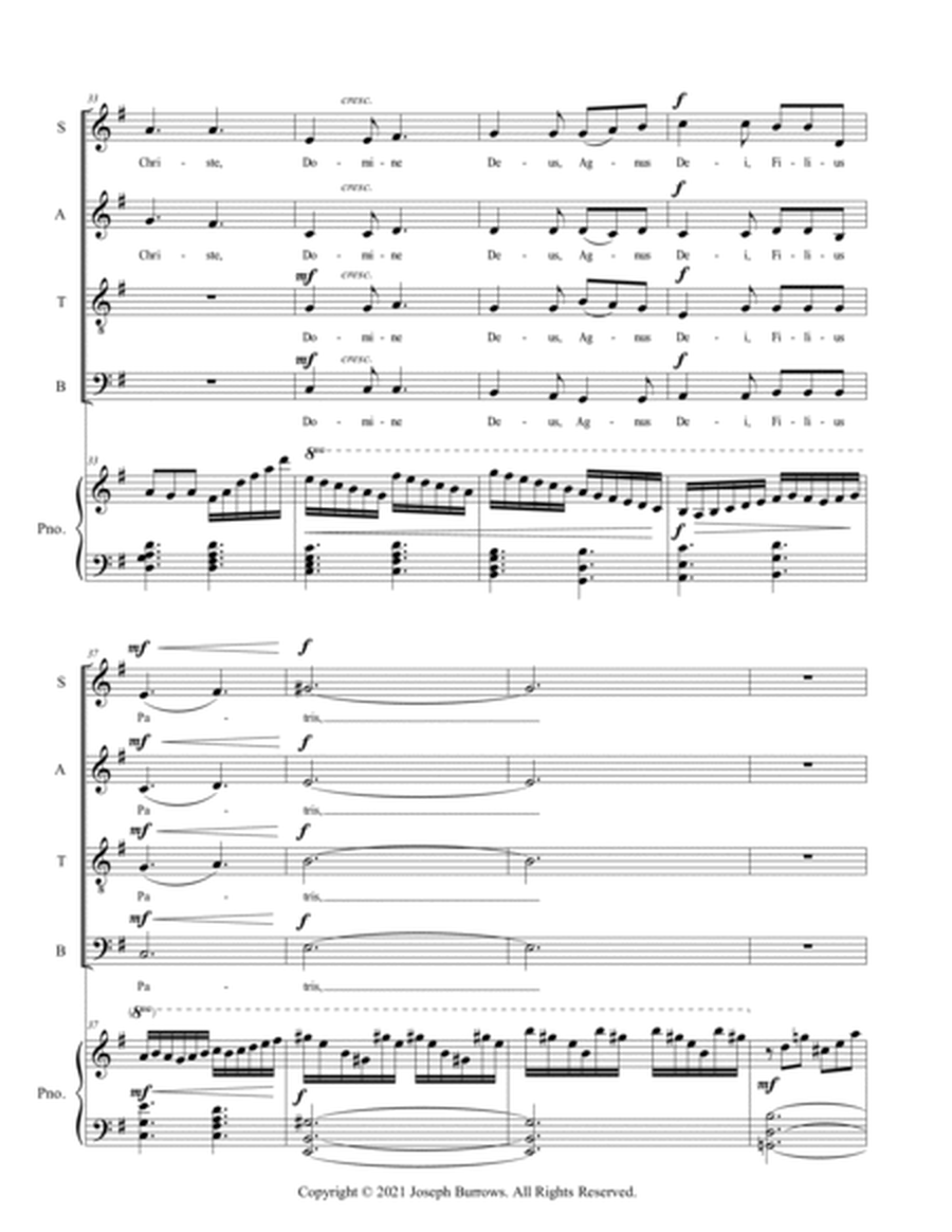 Gloria from Mass for Saint Joan of Arc - Vocal Score image number null