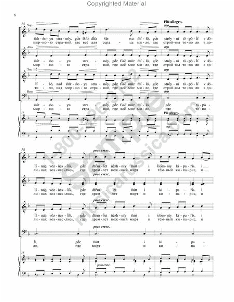 Elegy Elegy 4-Part scores gallery preview page 5