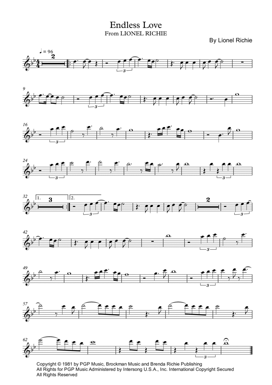 Endless Love Piccolo scores gallery preview page 1