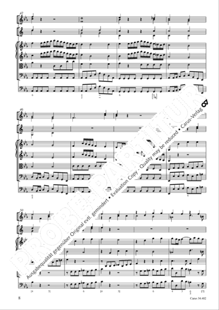 Concerto grosso for cembalo or piano Horn scores gallery preview page 9