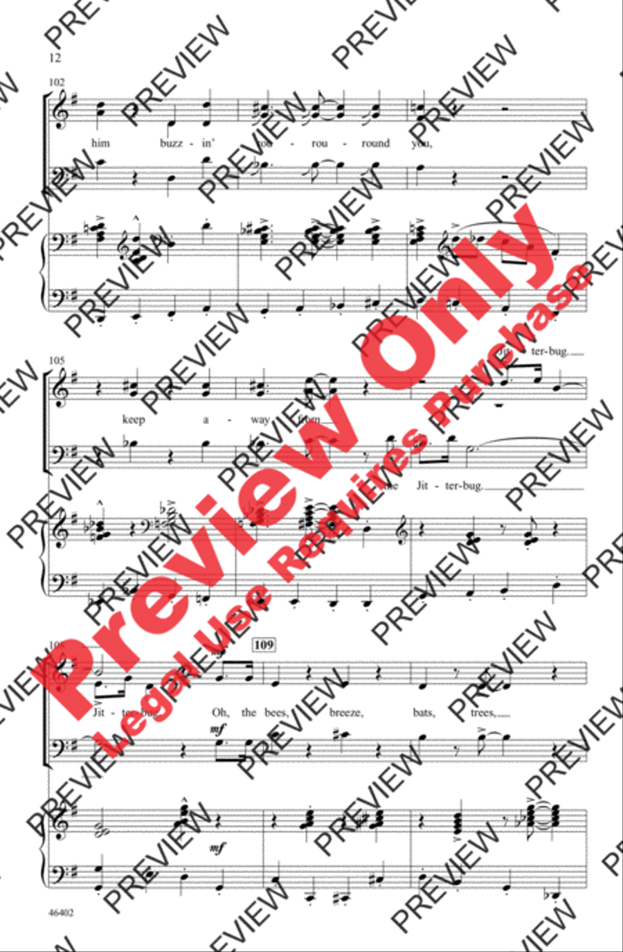 Jitterbug 3-Part scores gallery preview page 12