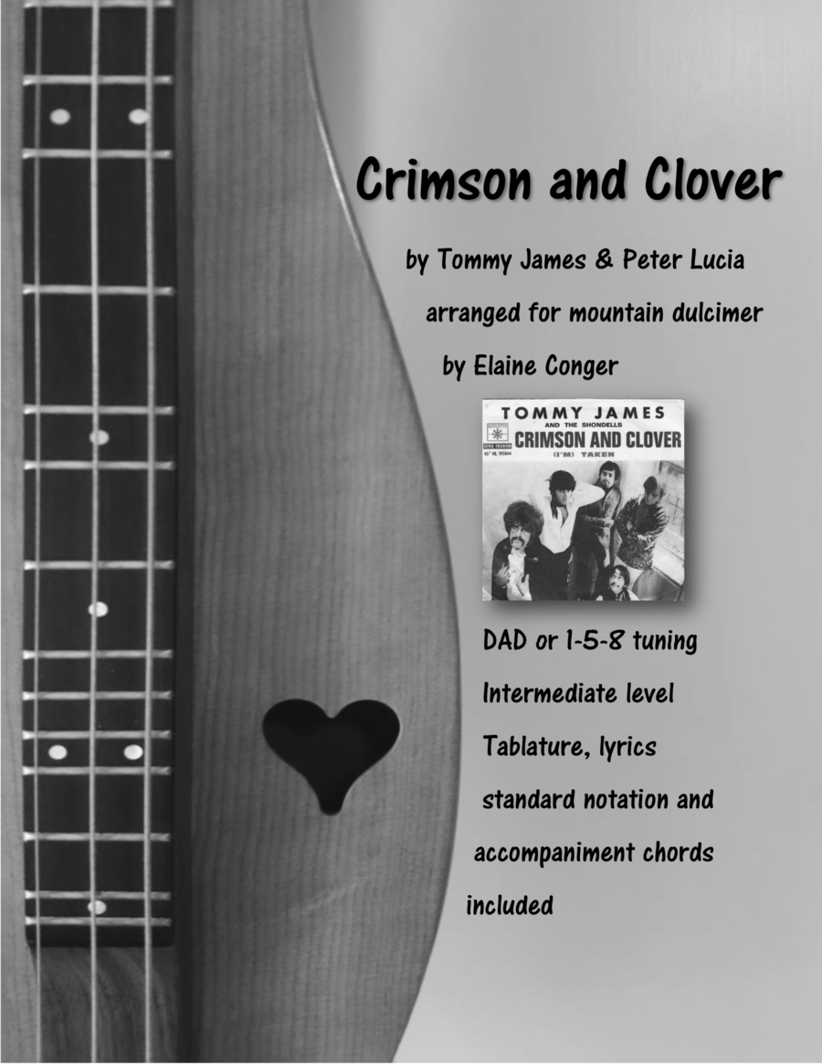 Crimson And Clover Dulcimer scores gallery preview page 1