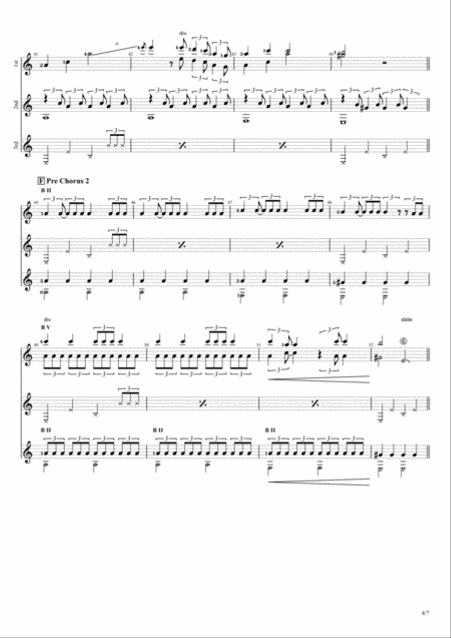 Believer Believer Guitar scores gallery preview page 4