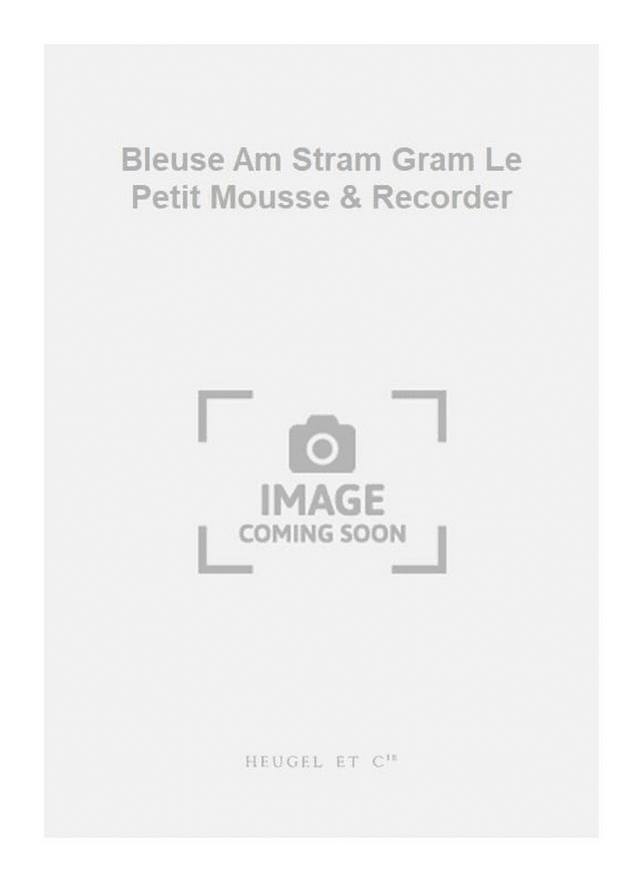 Bleuse Am Stram Gram Le Petit Mousse & Recorder