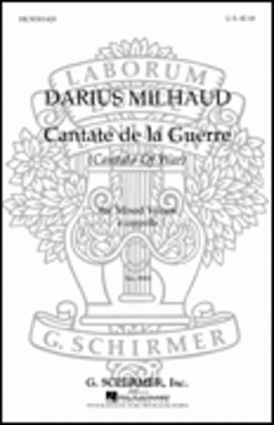 Cantate De La Guerre (Cantata of War) 4-Part scores gallery preview page 1