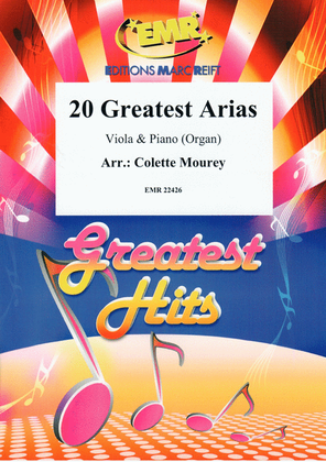 Book cover for 20 Greatest Arias