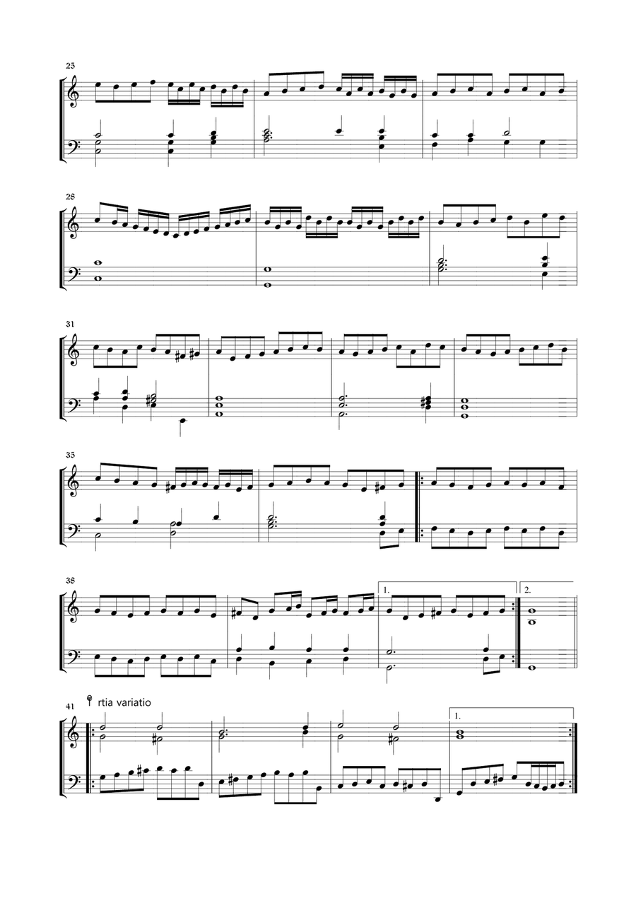BALLO DEL GRANDUCA - J.P. Sweelinck - For Organ Organ Solo scores gallery preview page 2