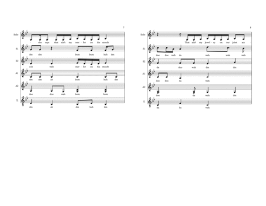 No Body, No Crime No Body, No Crime A Cappella scores gallery preview page 4