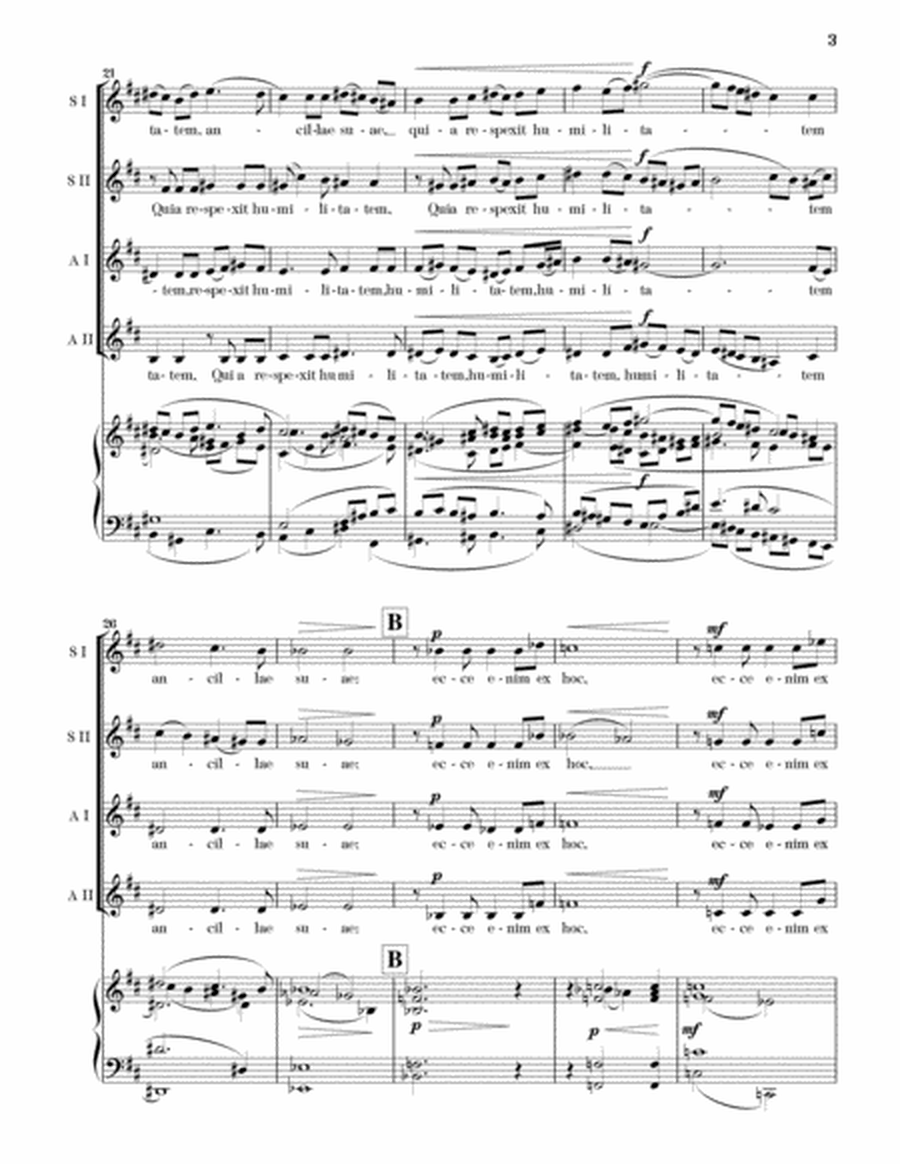 Magnificat (Vocal Score, SSAA and Piano) image number null