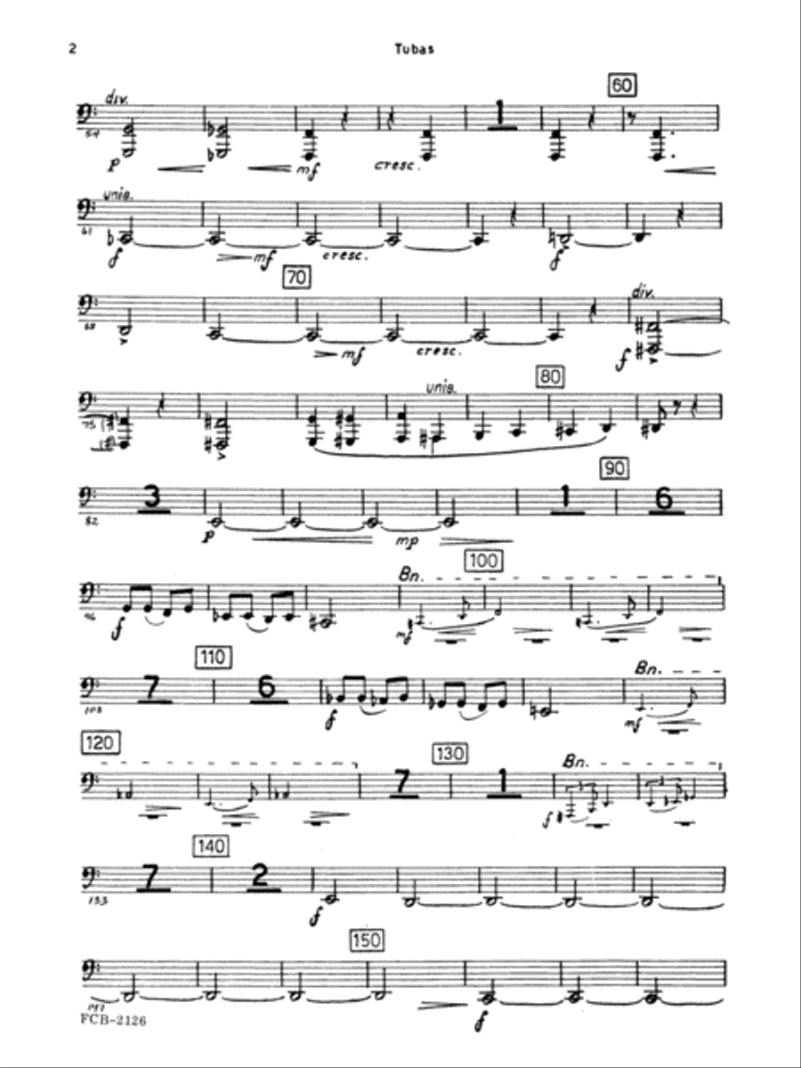 Fantasia for Band: Tuba Concert Band scores gallery preview page 2