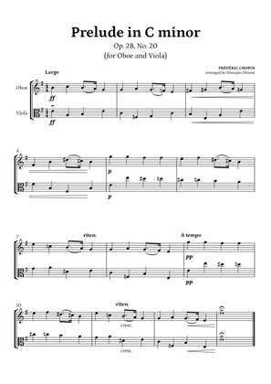 Prelude Op. 28, No. 20 (Oboe and Viola) - Frédéric Chopin
