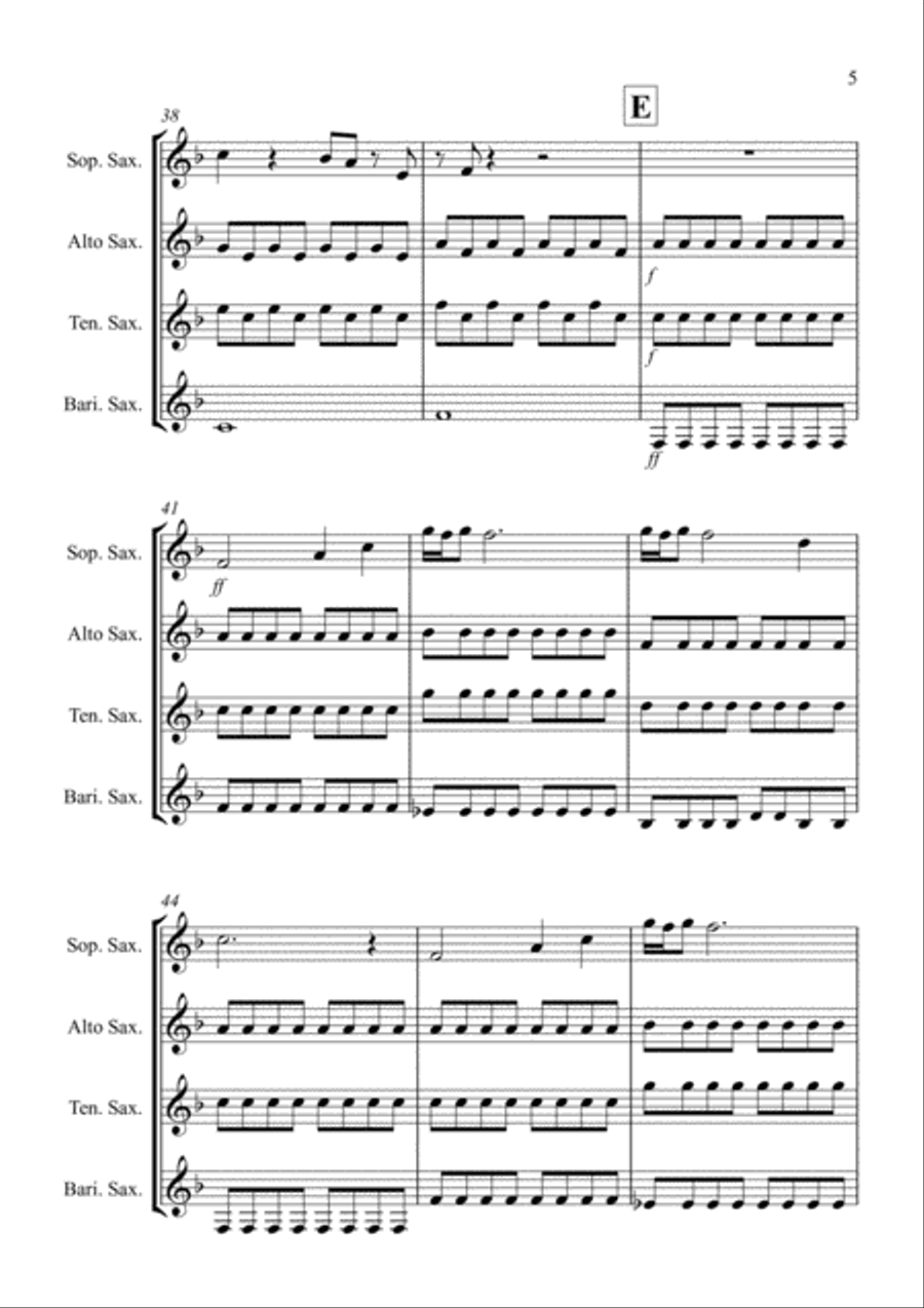 Hey Jude Woodwind Quartet scores gallery preview page 5