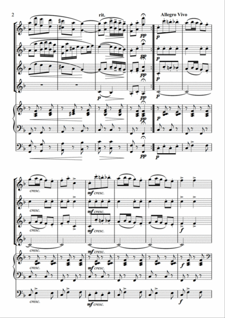 Slavonic Dance No. 2 Slavonic Dance No. 2 Set of Parts scores gallery preview page 4