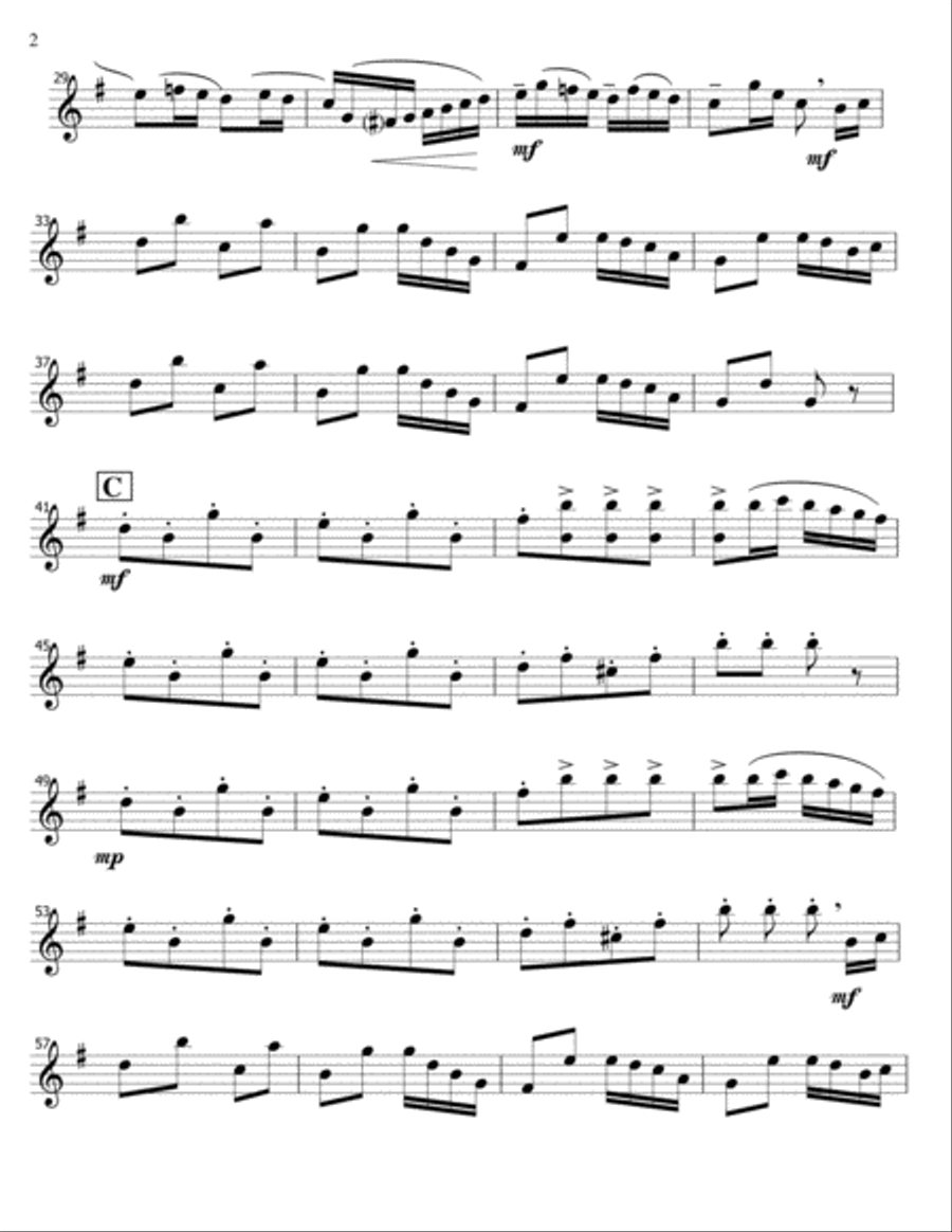 Polka Russe-Czerny-Marimba Solo Marimba scores gallery preview page 2