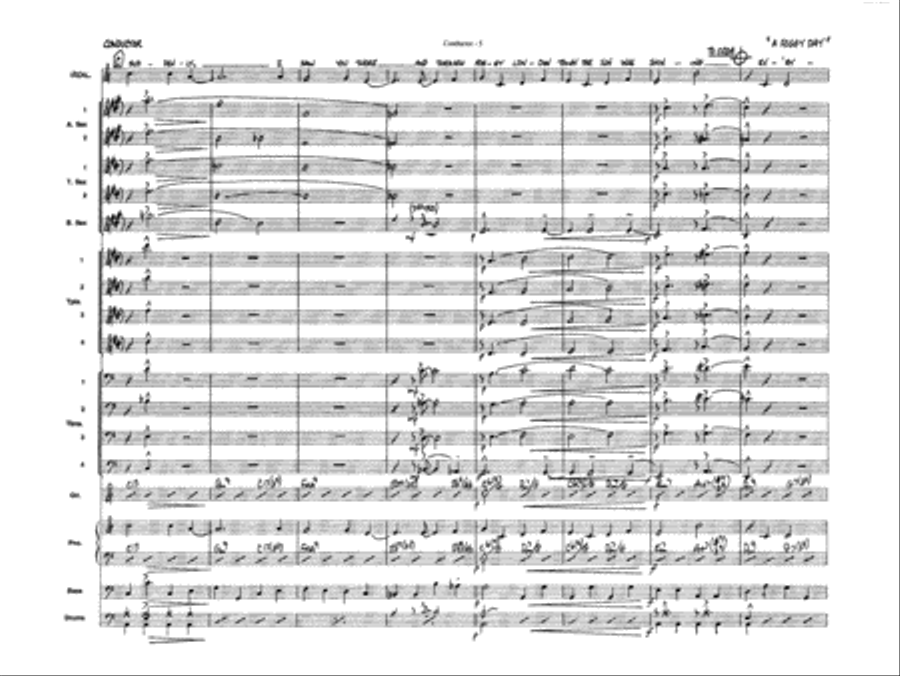 A Foggy Day: Score A Foggy Day: Score Jazz Ensemble scores gallery preview page 6