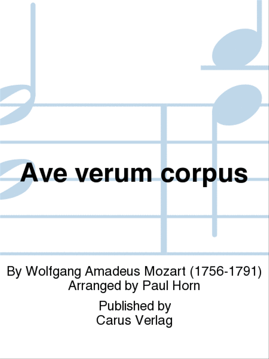 Ave verum corpus 4-Part scores gallery preview page 1