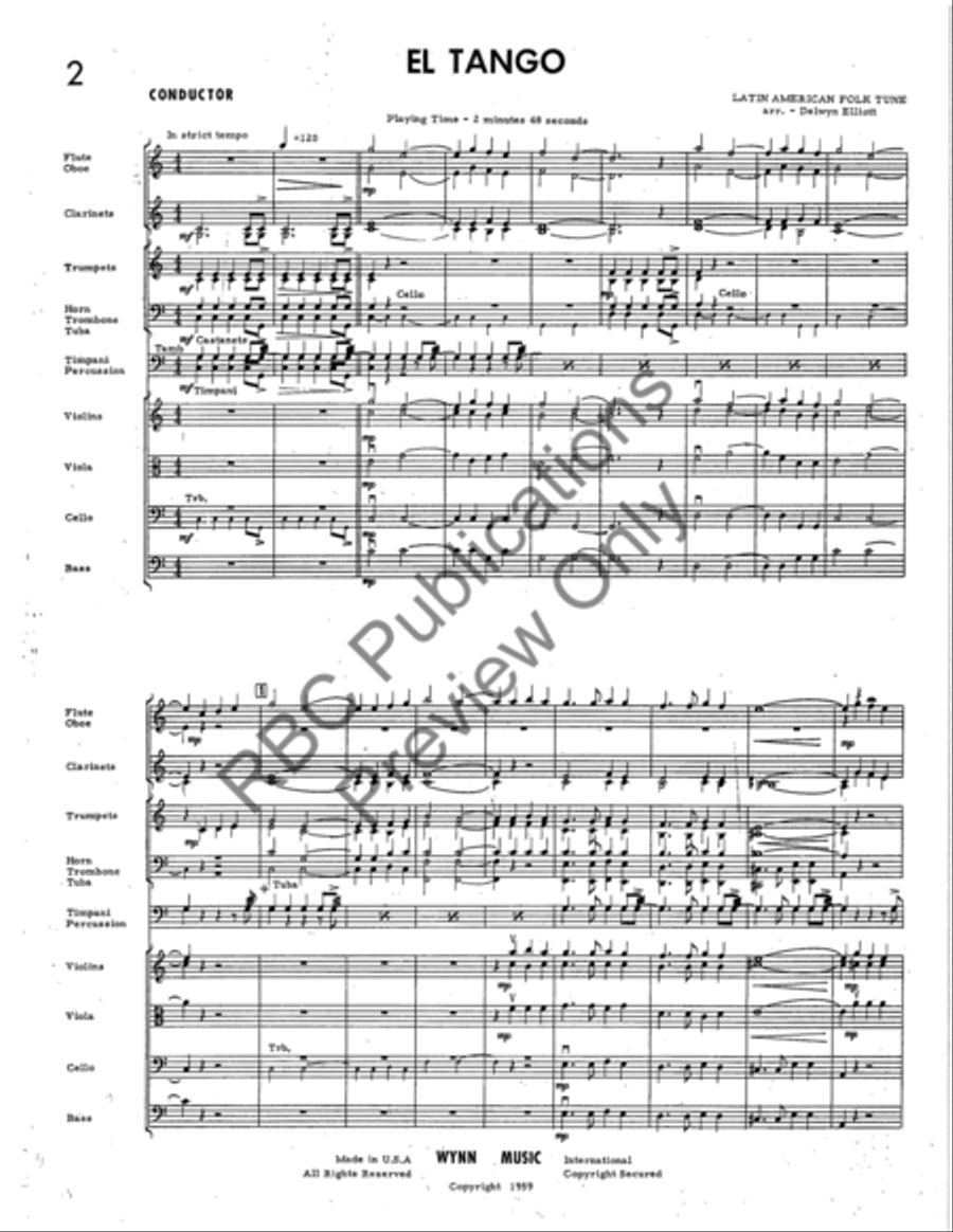 El Tango Full Orchestra scores gallery preview page 3