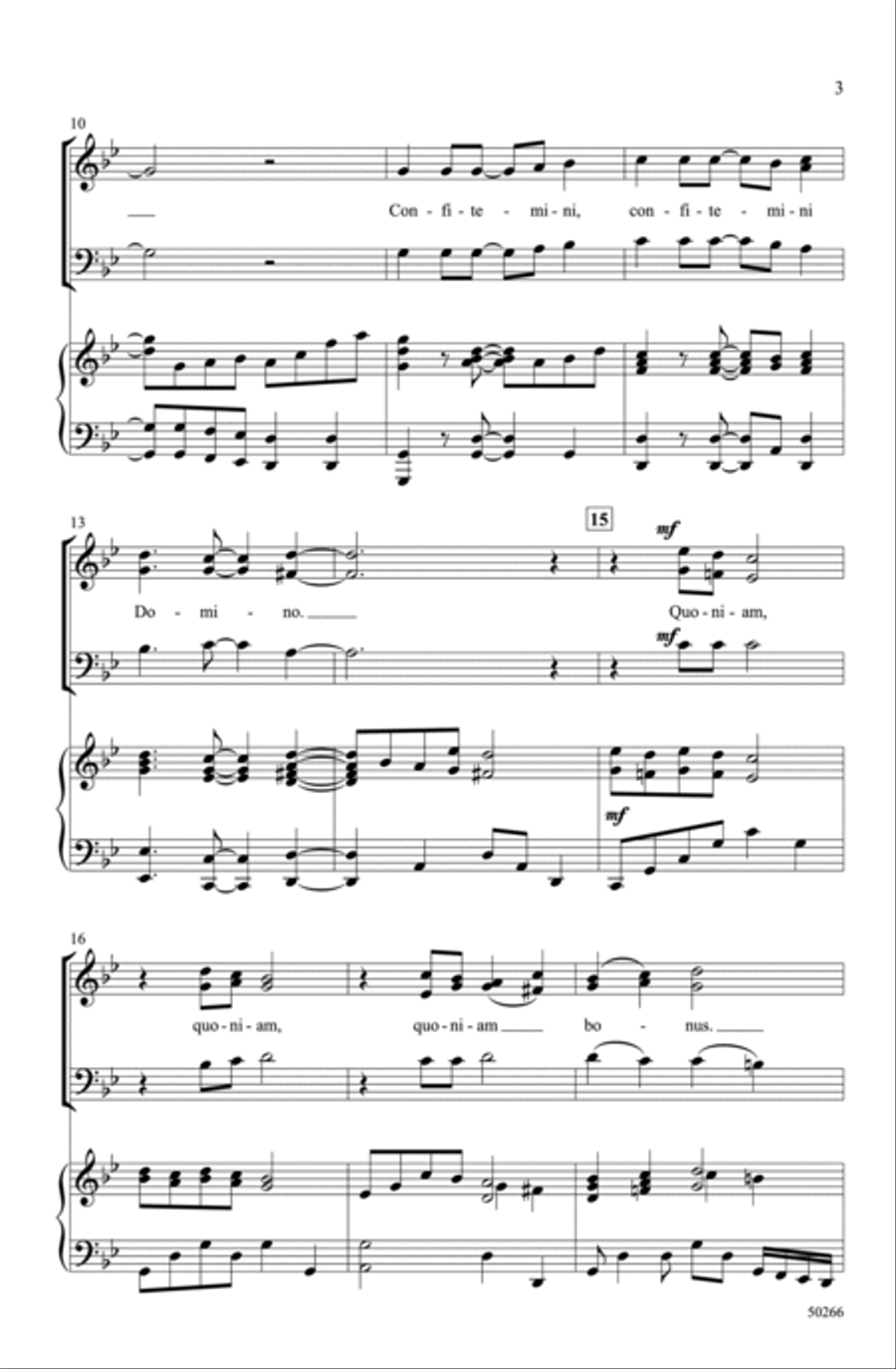 Confitemini Domino Choir scores gallery preview page 2