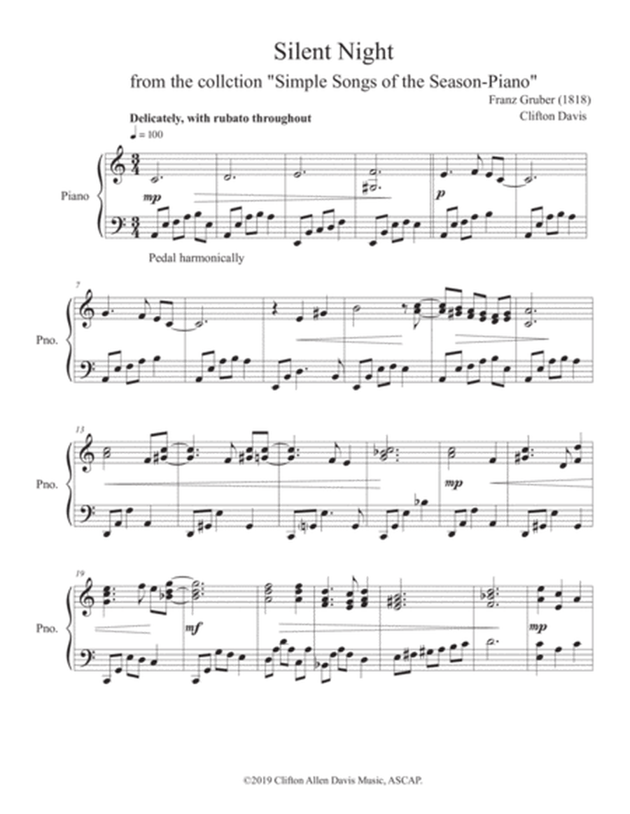 Coventry Carol (solo piano) arr. Clifton Davis image number null