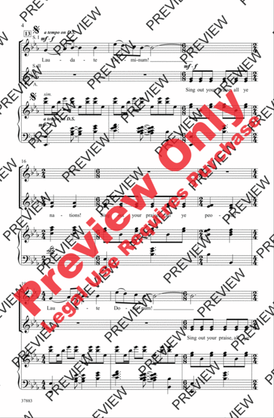 Laudamus Te Women's Choir scores gallery preview page 4