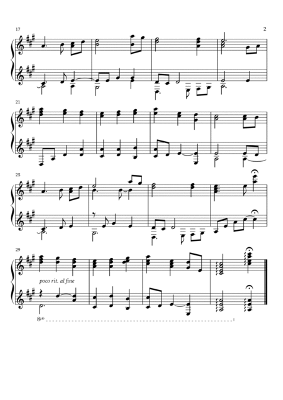 A Peaceful Piano Christmas [Full Album PDF Score] Piano Solo scores gallery preview page 5
