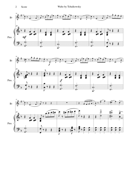 Waltz from "Album for the Young" for Bb Instrument and Piano image number null