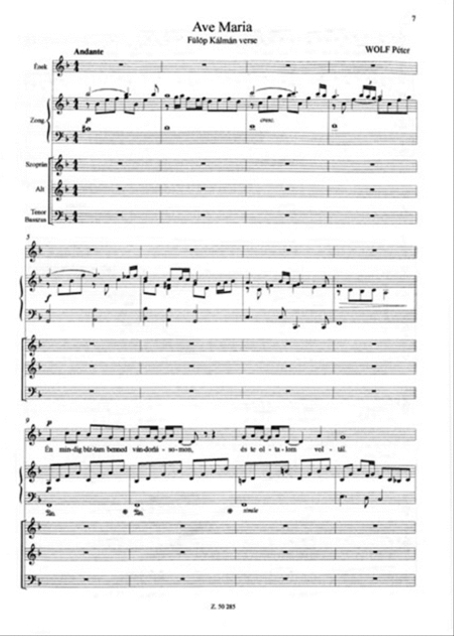 Ave Maria Piano, Vocal, Guitar scores gallery preview page 3