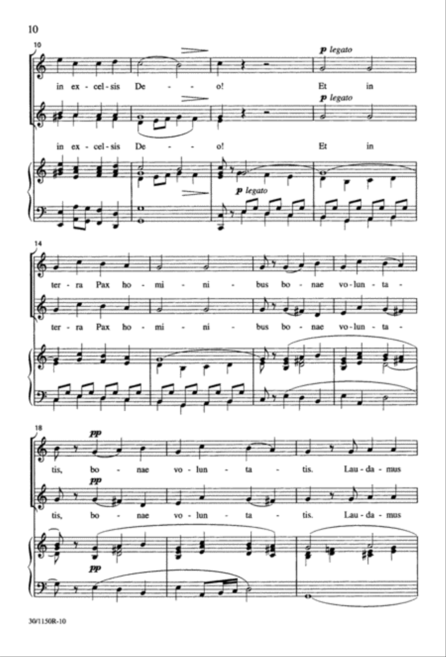 Messe Brève 2-Part scores gallery preview page 11