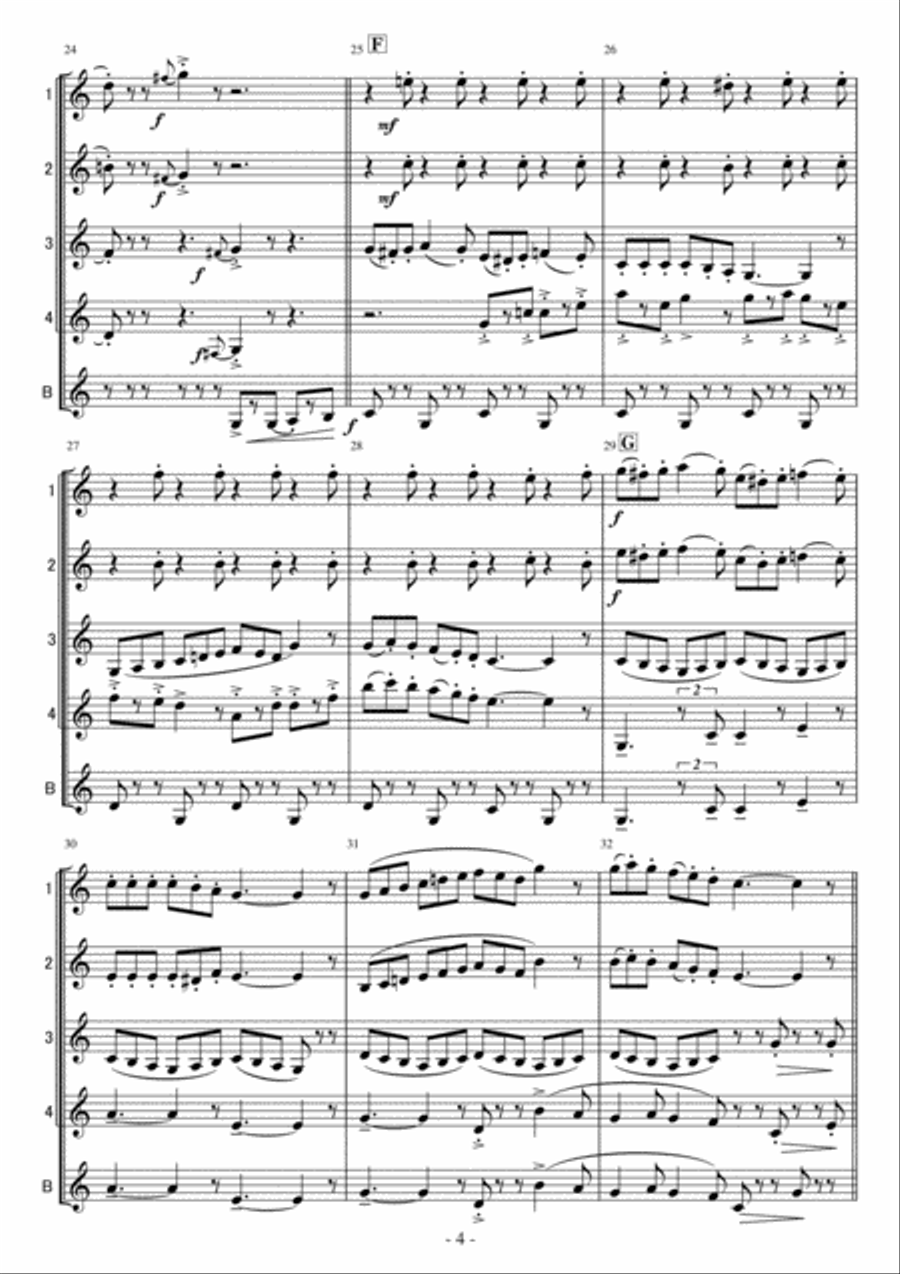 Put It Together (bibbidi Bobbidi Boo) Woodwind Quintet scores gallery preview page 4