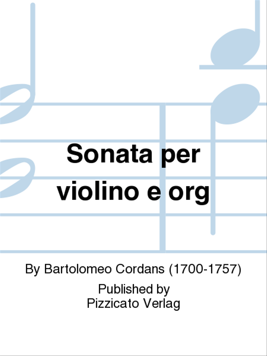 Sonata per violino e org Violin scores gallery preview page 1