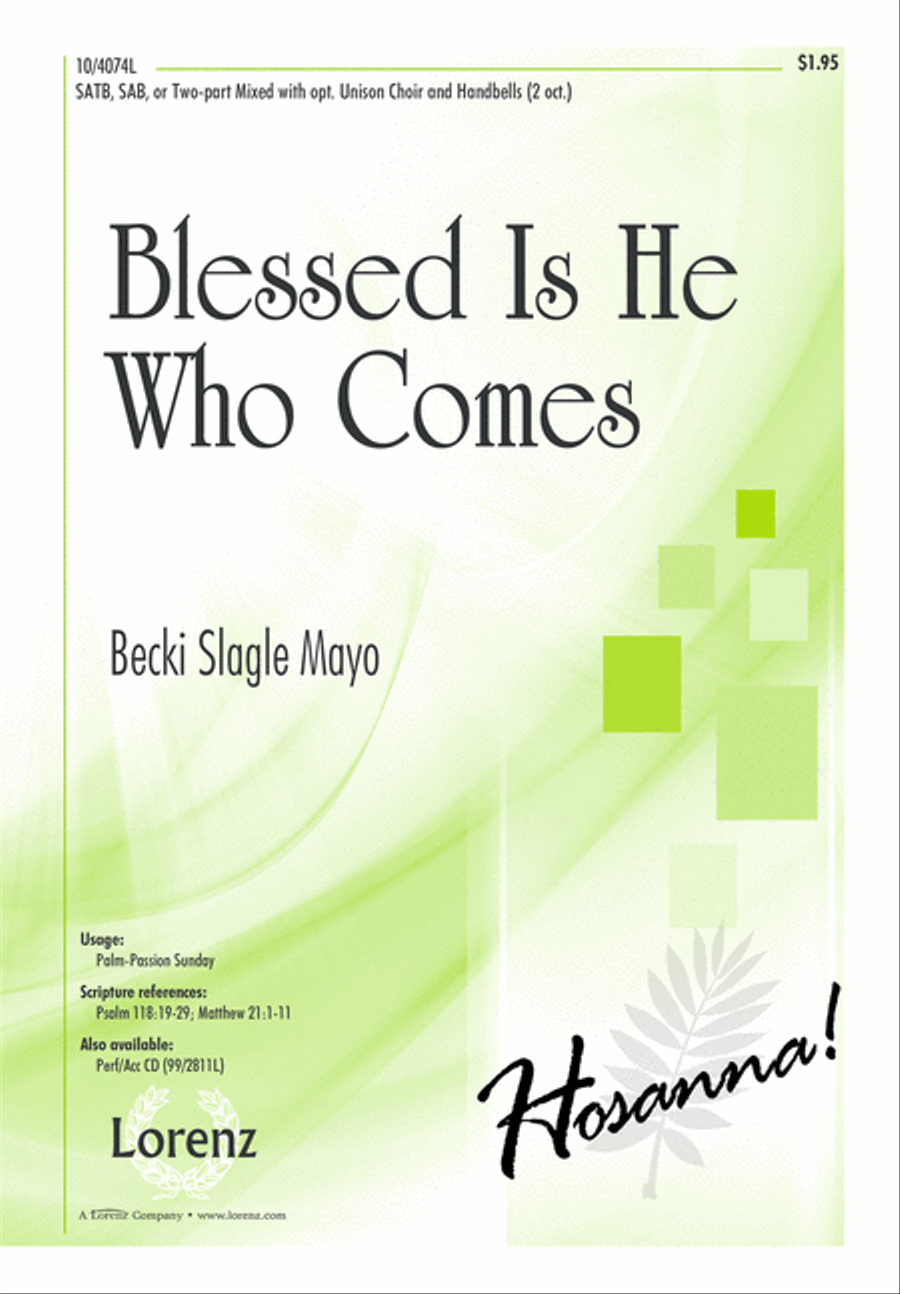 Blessed Is He Who Comes 4-Part scores gallery preview page 2