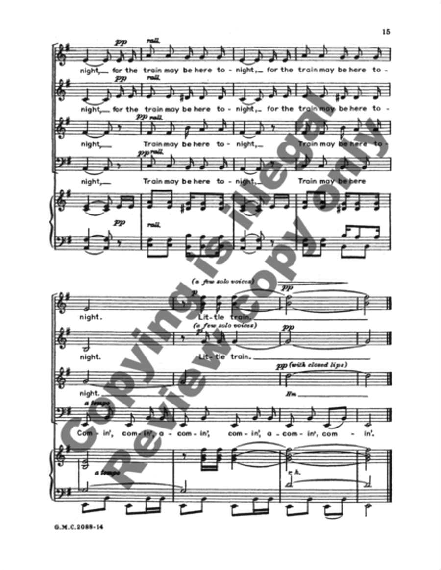 Little Black Train Little Black Train Choir scores gallery preview page 12