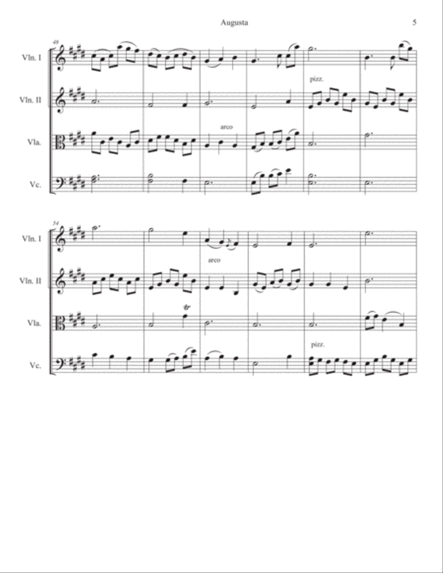 Augusta String Quartet scores gallery preview page 6