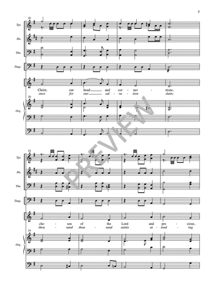 Concertato on Westminster Abbey - Full Score and parts