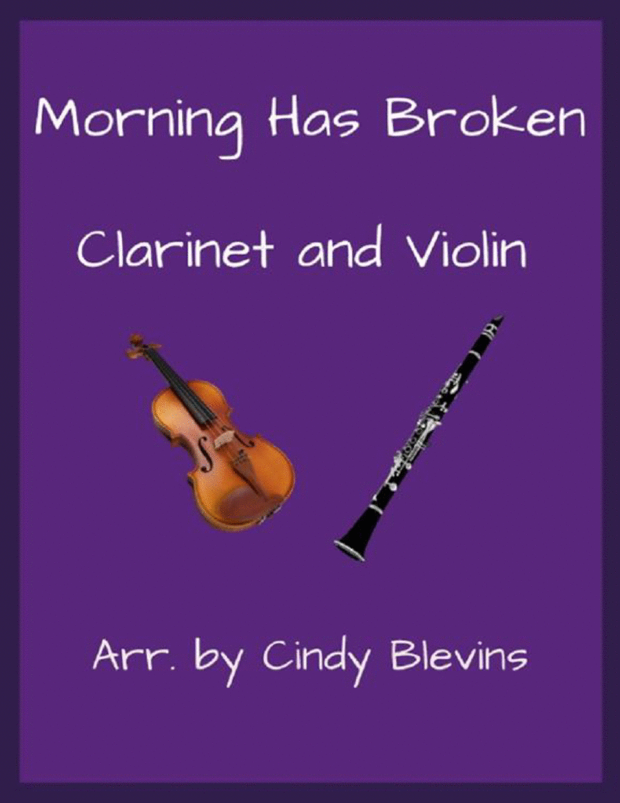 Morning Has Broken, Clarinet and Violin Clarinet scores gallery preview page 1
