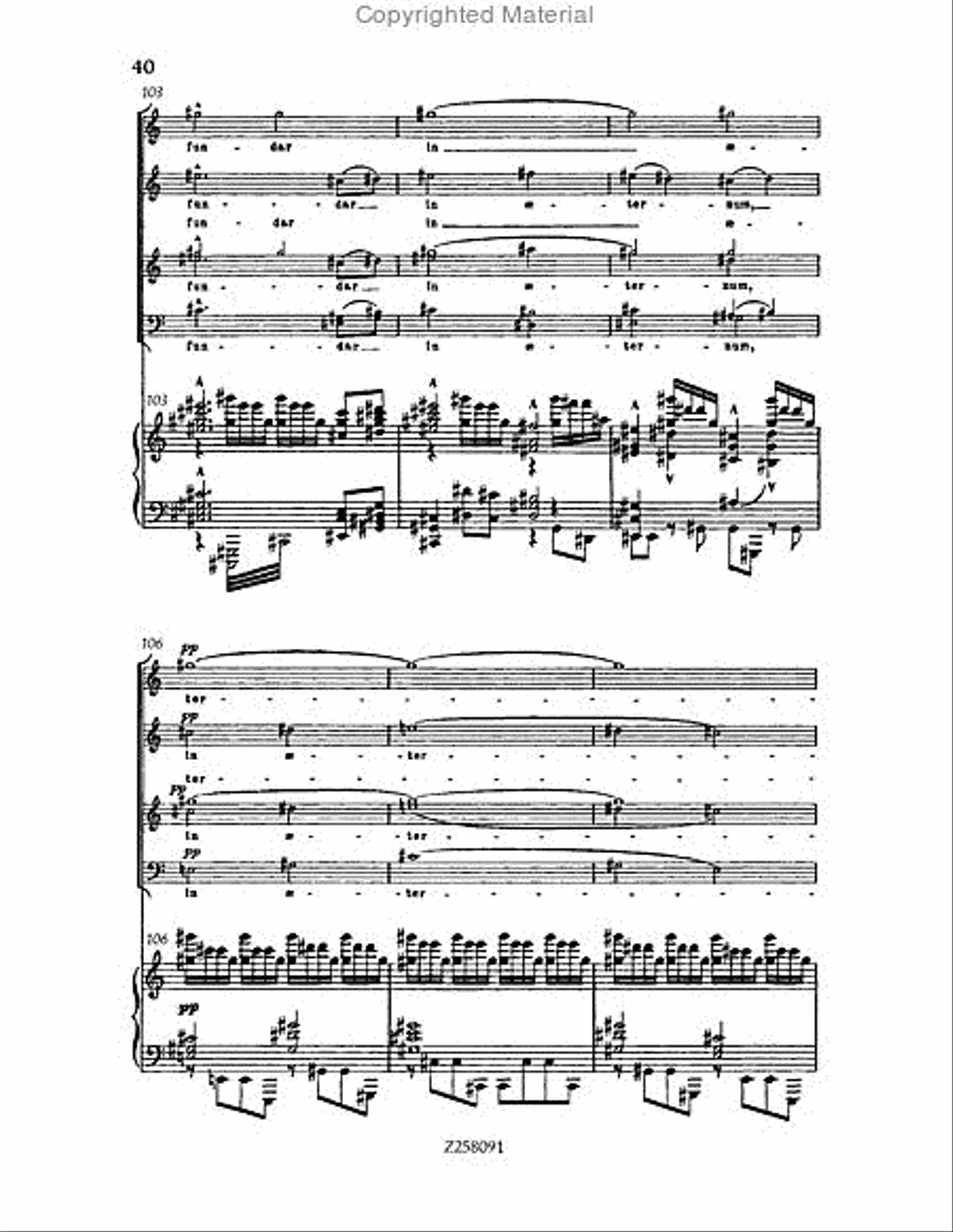 Te Deum, WAB 45 (1886 revision) Choir scores gallery preview page 40