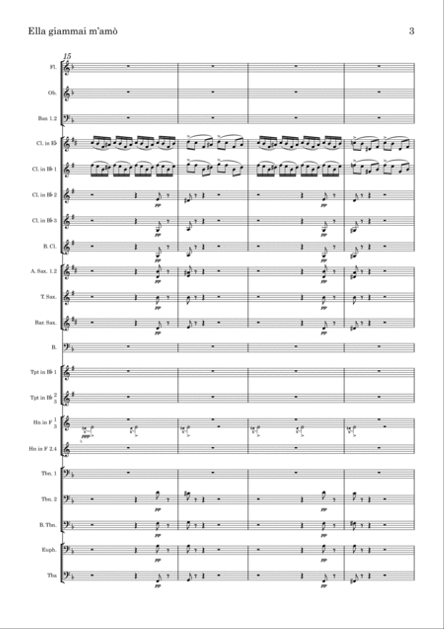 Ella giammai m'amò Concert Band scores gallery preview page 3