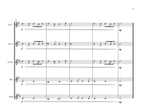 Scottish National Anthem for Brass Band Quintet image number null