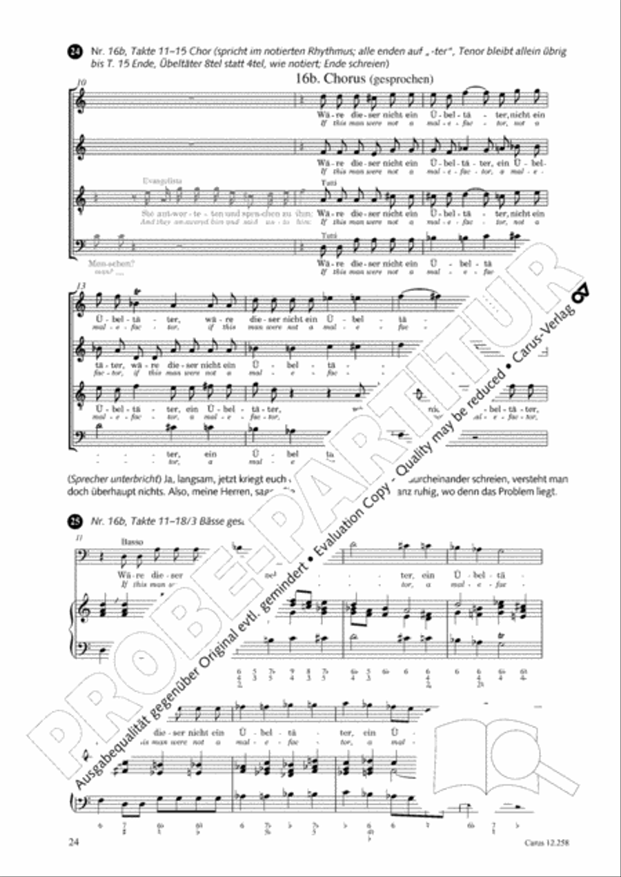 Johann Sebastian Bachs Johannes-Passion fur Kinder und Jugendliche STB scores gallery preview page 25