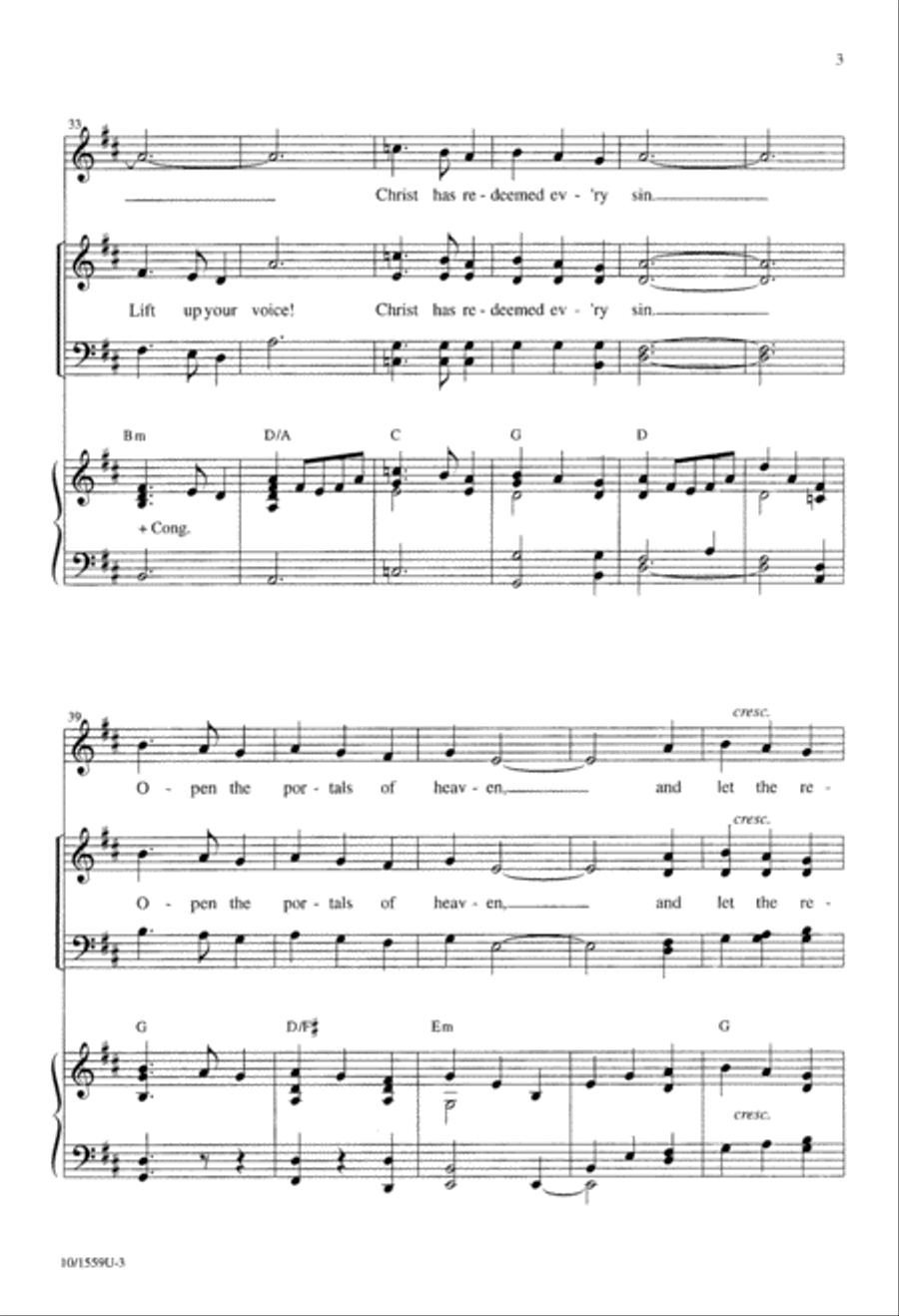 Open the Gates Open the Gates 4-Part scores gallery preview page 3